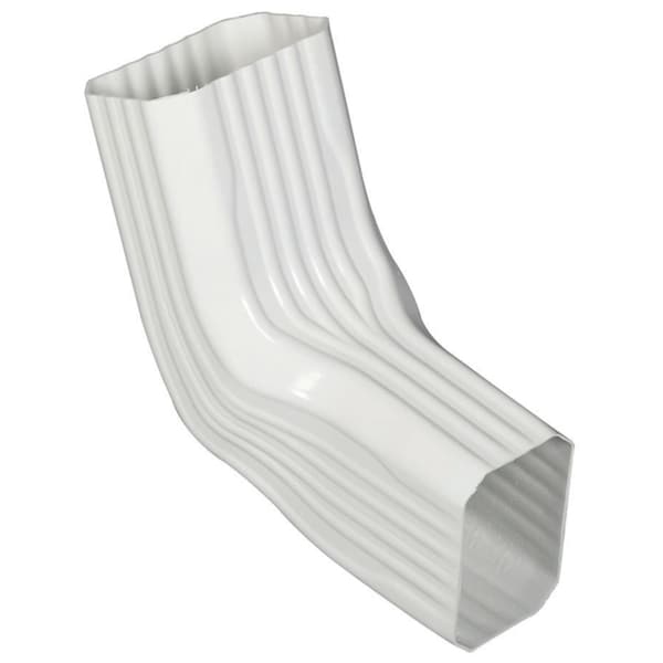 Amerimax Home Products Amerimax 9.25 in. H X 3.25 in. W X 8 in. L White Vinyl A to B Gutter Elbow 37066 - main
